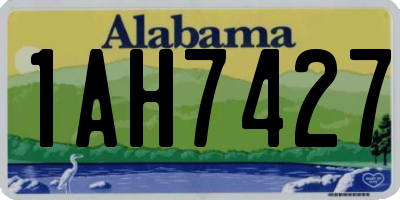 AL license plate 1AH7427