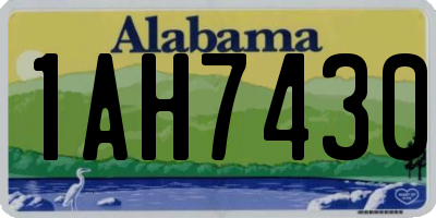 AL license plate 1AH7430