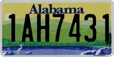AL license plate 1AH7431