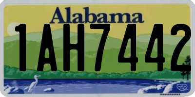 AL license plate 1AH7442