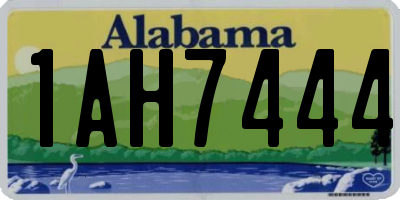 AL license plate 1AH7444