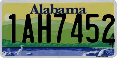AL license plate 1AH7452