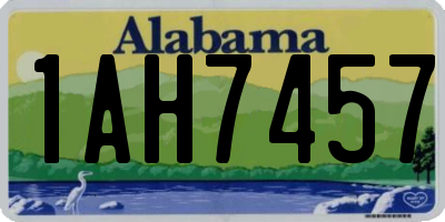 AL license plate 1AH7457