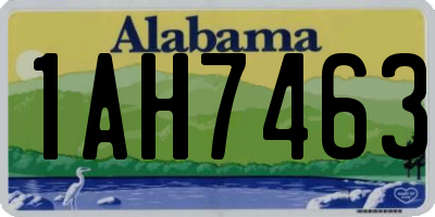 AL license plate 1AH7463