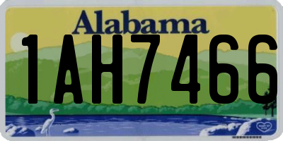AL license plate 1AH7466