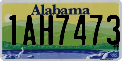 AL license plate 1AH7473