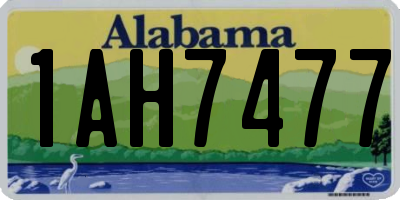 AL license plate 1AH7477