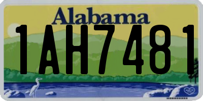 AL license plate 1AH7481
