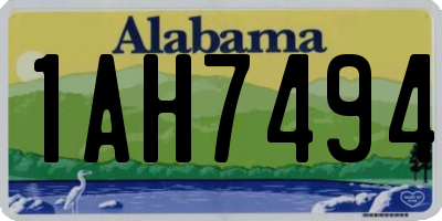 AL license plate 1AH7494