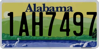 AL license plate 1AH7497