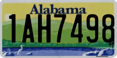 AL license plate 1AH7498