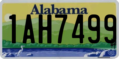 AL license plate 1AH7499