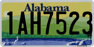 AL license plate 1AH7523