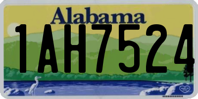 AL license plate 1AH7524