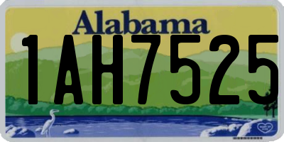 AL license plate 1AH7525