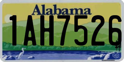 AL license plate 1AH7526