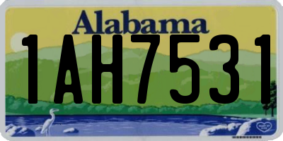 AL license plate 1AH7531
