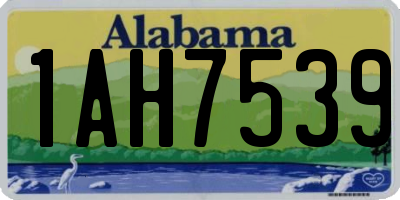 AL license plate 1AH7539