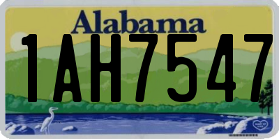 AL license plate 1AH7547