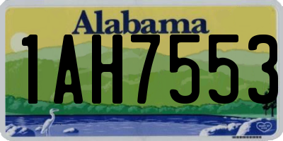 AL license plate 1AH7553