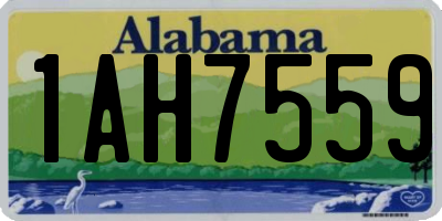 AL license plate 1AH7559