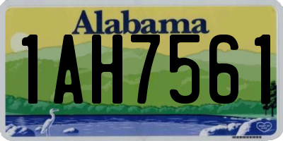AL license plate 1AH7561