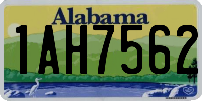 AL license plate 1AH7562
