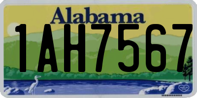 AL license plate 1AH7567