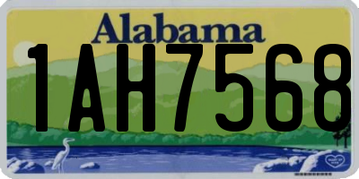 AL license plate 1AH7568