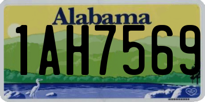 AL license plate 1AH7569