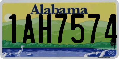 AL license plate 1AH7574