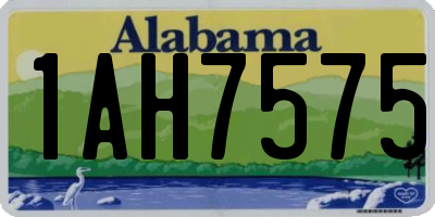 AL license plate 1AH7575