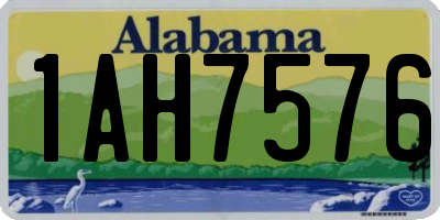 AL license plate 1AH7576