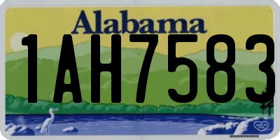 AL license plate 1AH7583