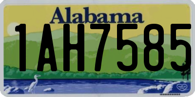 AL license plate 1AH7585