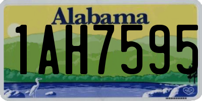 AL license plate 1AH7595