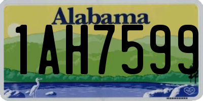 AL license plate 1AH7599