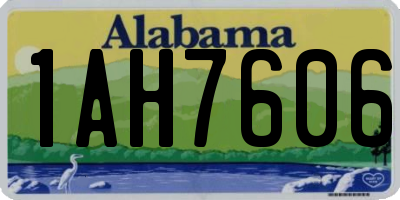 AL license plate 1AH7606