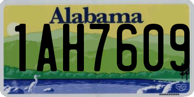 AL license plate 1AH7609