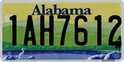 AL license plate 1AH7612