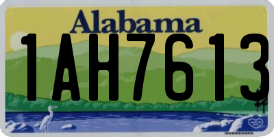 AL license plate 1AH7613