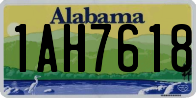 AL license plate 1AH7618