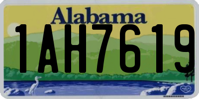 AL license plate 1AH7619
