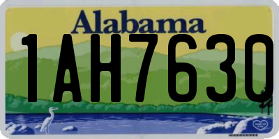AL license plate 1AH7630