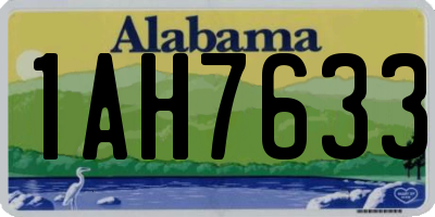AL license plate 1AH7633