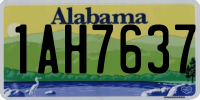 AL license plate 1AH7637