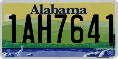 AL license plate 1AH7641