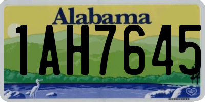AL license plate 1AH7645
