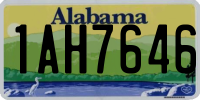 AL license plate 1AH7646