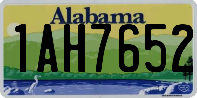 AL license plate 1AH7652